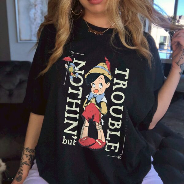 Disney Pinocchio Nothin’ but Trouble Shirt