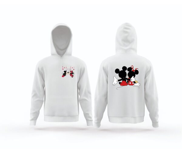 Love Valentine Couple Mickey Minnie Sweatshirt Hoodie