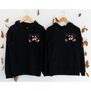 Love Valentine Couple Mickey Minnie Sweatshirt Hoodie