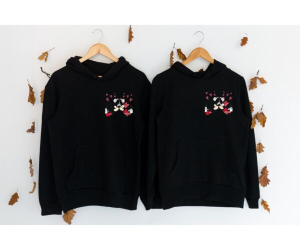 Love Valentine Couple Mickey Minnie Sweatshirt Hoodie