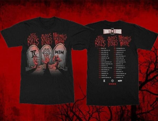 Trinity of Terror Rock Band Tour Shirt