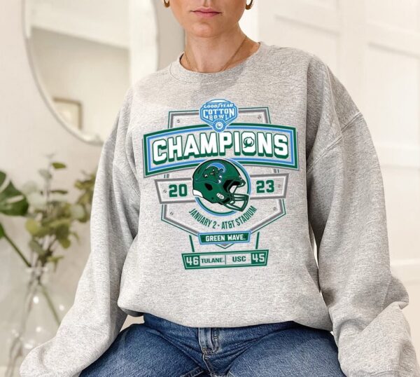 2023 Tulane Cotton Bowl Champions Sweatshirt