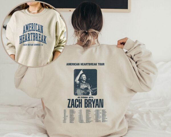 American Heartbreak Tour Evening With Zach Bryan Sweatshirt