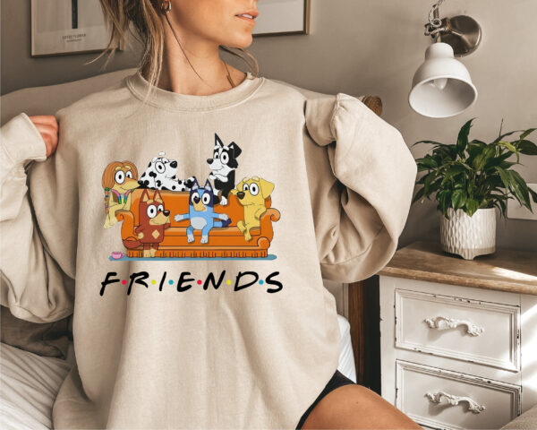 Bluey Friends Birthday Party Sweatshirt Hoodie