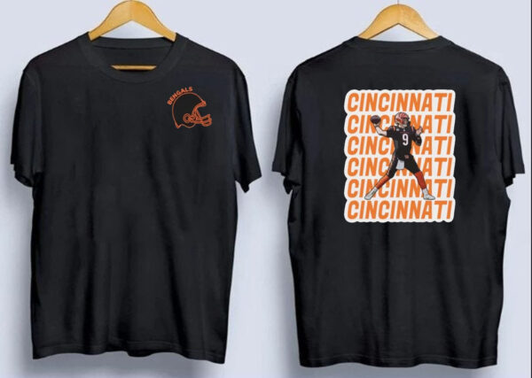 Cincinnati Bengals Football Joe Burrow 9 Shirt