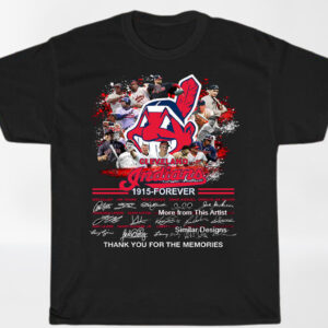 Cleveland Indians Thank You For The Memories Signature Tshirt