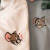 Funny Tom And Jerry Couple Hoodie