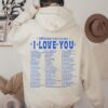 I Love You Lyrics Valentine Hoodie