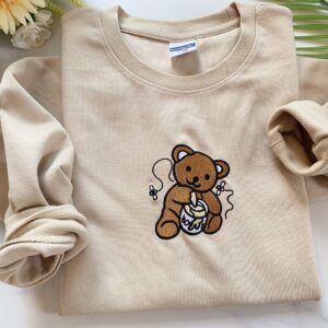 Embroidered Honey Bear Sweatshirt