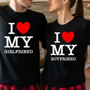 I Love Heart My Girlfriend Boyfriend Shirt