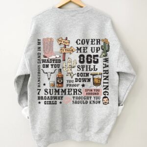 Morgan Wallen Western Cover Me Up 865 Sweatshirt