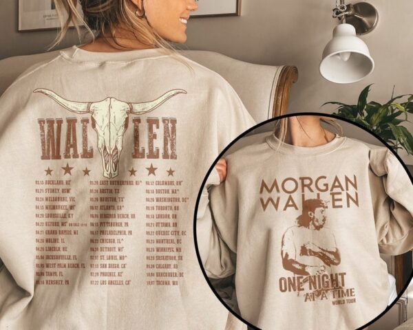 Morgan Wallen Western One Night At A Time 2023 World Tour Shirt