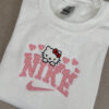 Hello Kitty Nike Heart Valentine Embroidered Sweatshirt