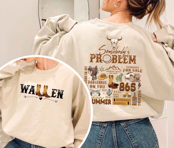 Morgan Wallen Country Western Sweatshirt 2 Sides Shirt