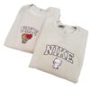 Nike Valentine Milk and Mocha Bear Couple Embroidered Sweatshirt