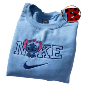 Nike Stitch Heart Valentines Embroidered Sweatshirt