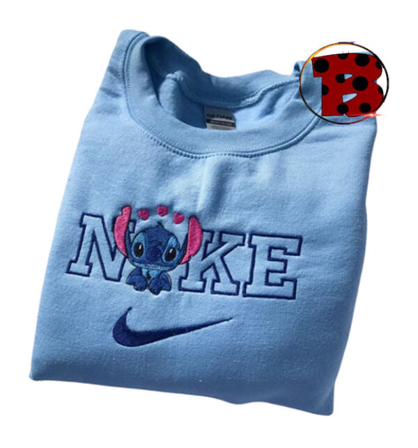 Nike Stitch Heart Valentines Embroidered Sweatshirt