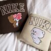 Nike Valentine Milk and Mocha Bear Couple Embroidered Sweatshirt