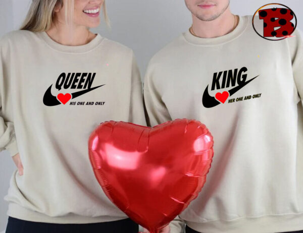 Nike Valentines King & Queen Couple Sweatshirt