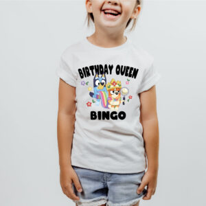 Personalized Bluey Birthday Queen Bingo Shirt