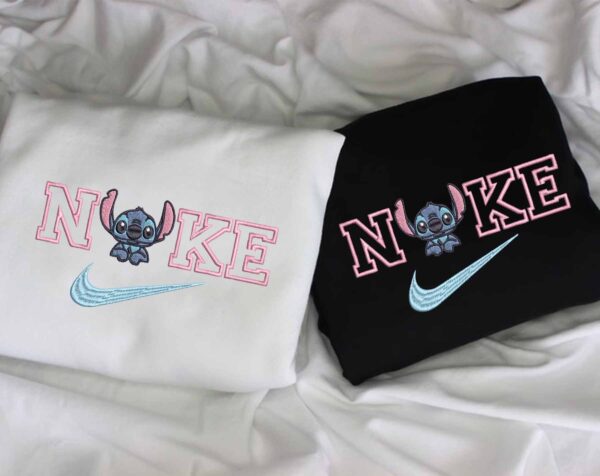 Stitch Nike Cartoon Embroidered Sweatshirt