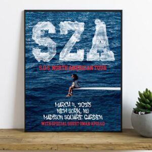 SZA SOS Tour 2023 Concert Poster