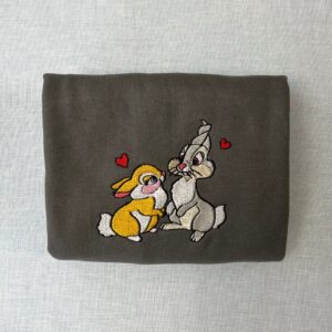 Thumper And Miss Bunny Valentine Embroidered Sweatshirt