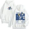 Tom and Jerry Cartoon Character Printed Couple Hoodie