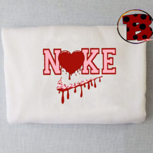 Valentines Nike Drip Heart Swoosh Sweatshirt