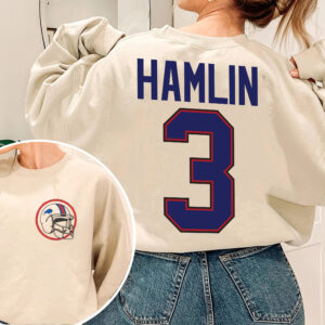 Vintage Buffalo Bills Damar Hamlin Sweatshirt