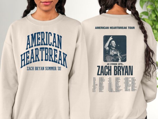 Zach Bryan American Heartbreak Tour Summer Sweatshirt