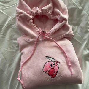 I Kill You Kirby Embroidered Hoodie