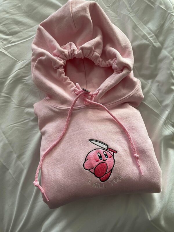 I Kill You Kirby Embroidered Hoodie