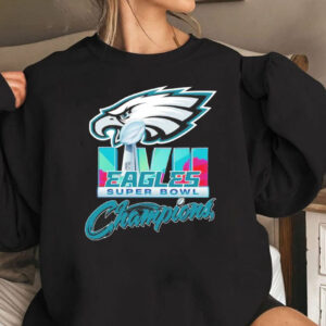 Philadelphia Eagles Super Bowl LVII 57 Champion Trophy Sweatshirt