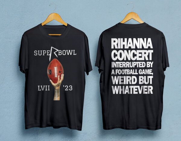 Rihana Supper Bowl Halftime 2023 American Football Shirt