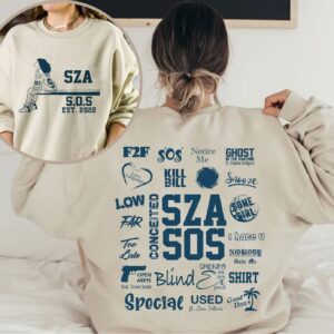 Vintage SZA SOS Full Tracklist Album Sweatshirt