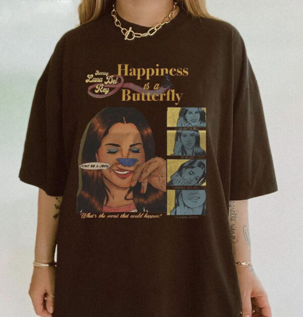 Happiness Is A Butterfly Lana Del Rey Tour T-Shirt