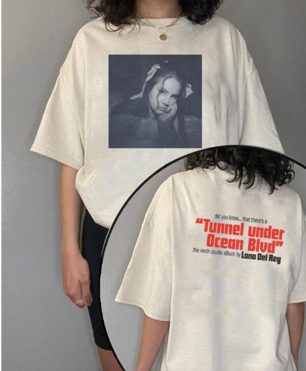 Lana Del Rey Tunnel Under Ocean Blvd 2 Sides T-shirt