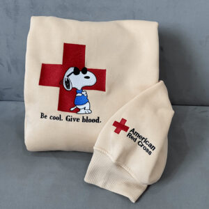 American Red Cross Snoopy Embroidered Sweatshirt