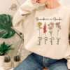 Custom Name Mama’s Flowers Garden Sweatshirt