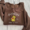 Vintage Winnie The Pooh Est Embroidered Sweatshirt