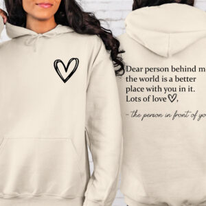 Dear Person Behind Me Mental Health Hoodie