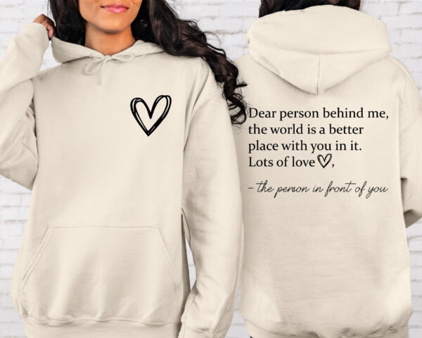 Dear Person Behind Me Mental Health Hoodie