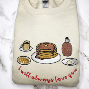 Harry Style Embroidered Keep Driving Breakfast Sweatshirt