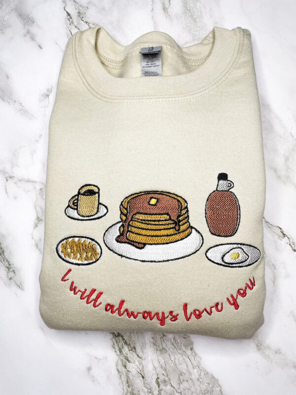 Harry Style Embroidered Keep Driving Breakfast Sweatshirt