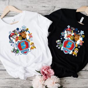 Personalized Birthday Family Paw Patrol Shirt