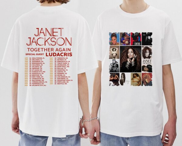 Janet Jackson Together Again Tour 2023 Both Sides Shirt