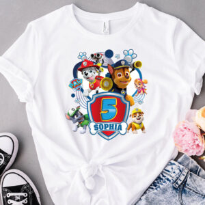 Personalized Birthday Family Paw Patrol Shirt