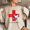 Red Cross Snoopy Be Cool Give Blood Sweatshirt