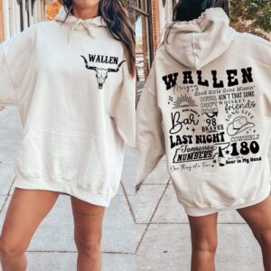 Retro Wallen Bull Skull Cowboy Hoodie